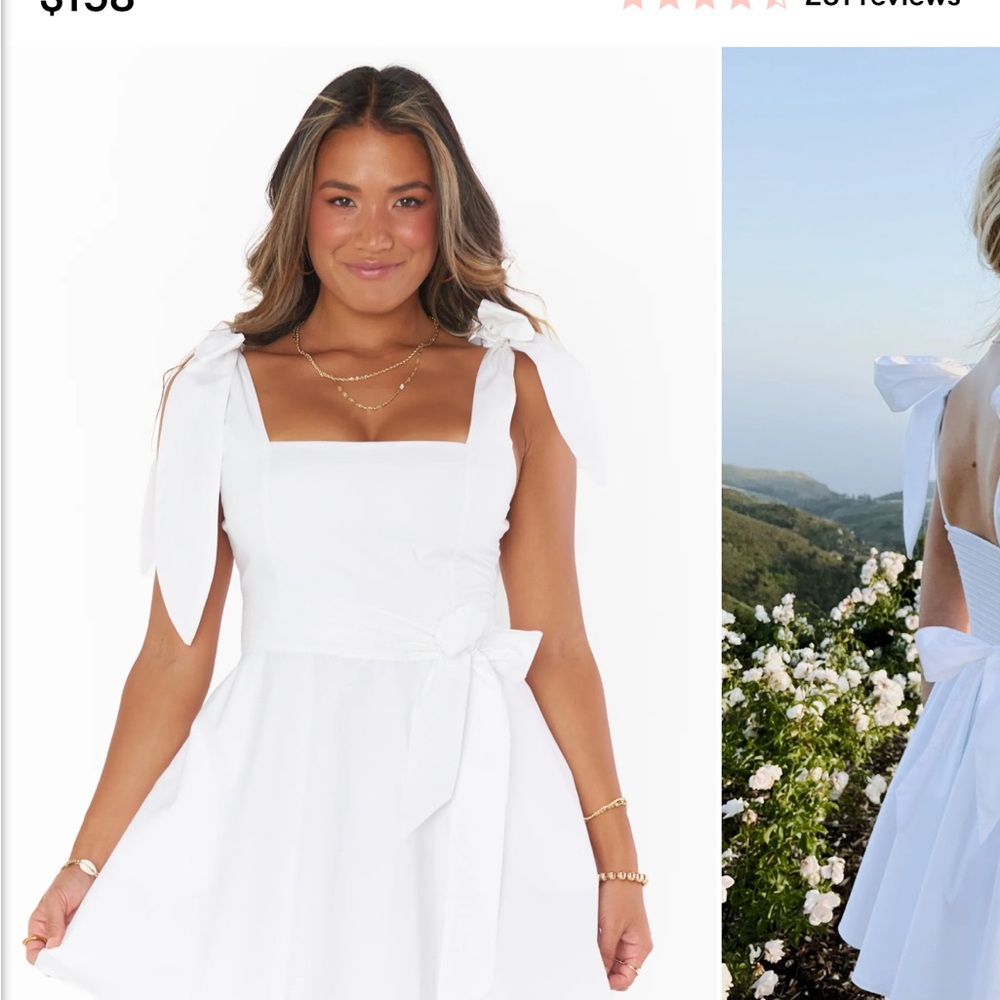 Show me your mumu Claire poplin mini dress